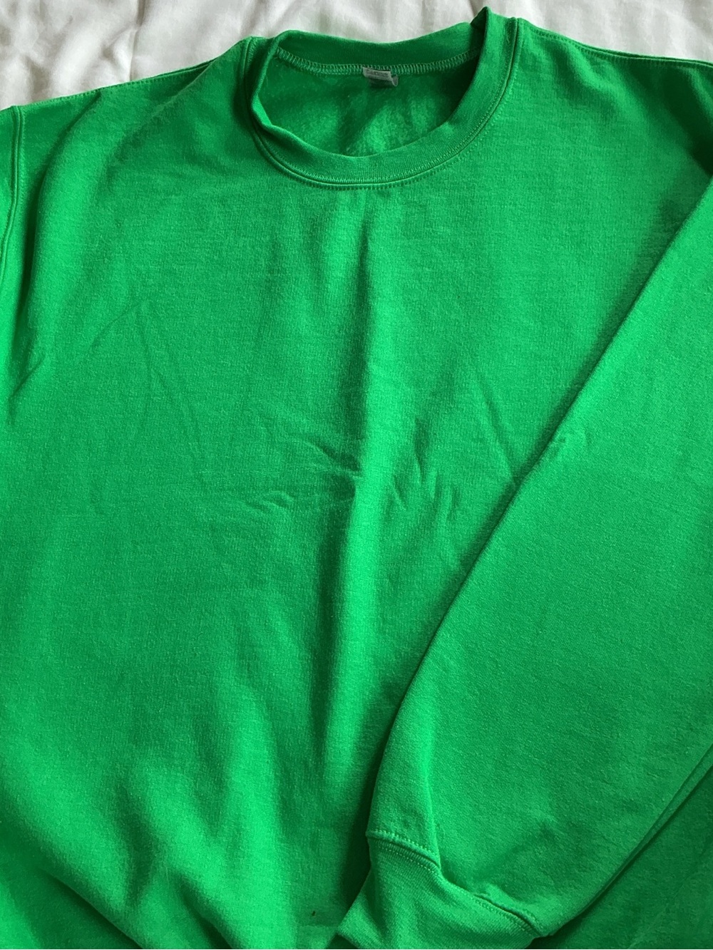 Gildan Men's Crewneck Sweatshirt in Vibrant Green